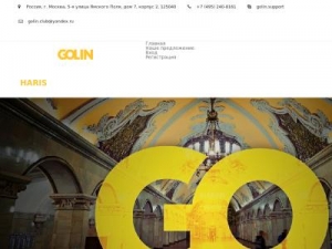 Скриншот главной страницы сайта golin.online